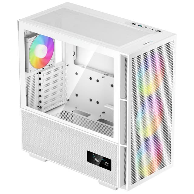 Detalle 2 de deepcool CH560 Digital ARGB Blanca caja mid tower