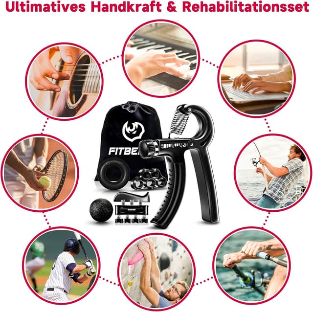 Thumbnail 4 de FitBeast Handtrainer 5er-Pack 🏋