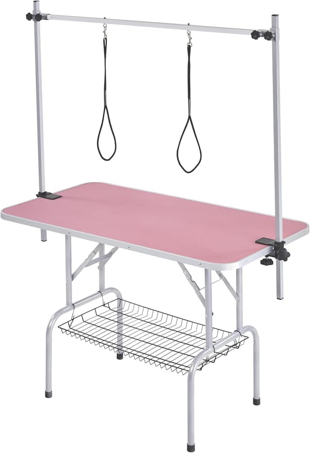 Detalle de Yaheetech Mesa peluquería mascotas 118x60x177 cm