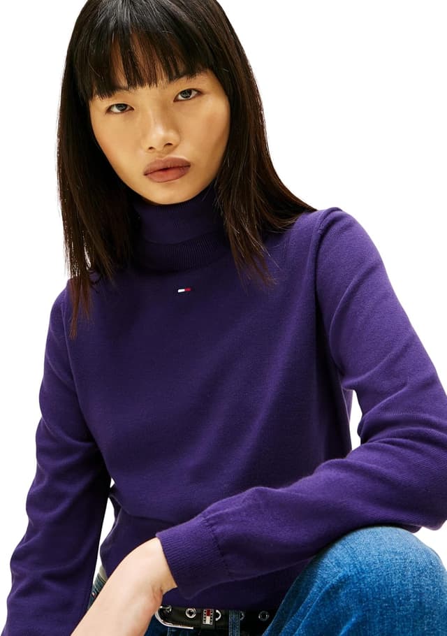 Detalle de Tommy Jeans Pull femme col roulé essentiel