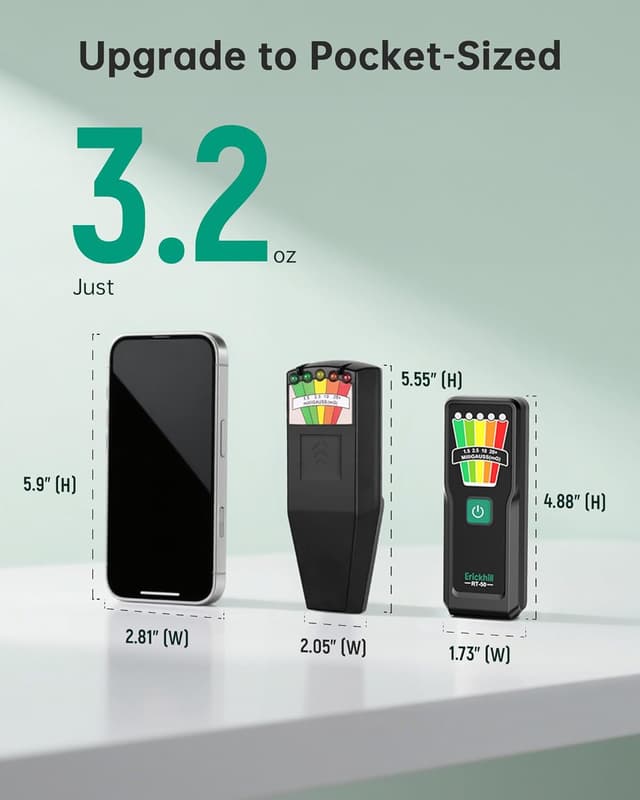 Detalle 2 de ERICKHILL EMF Meter 20,000 Hz handheld
