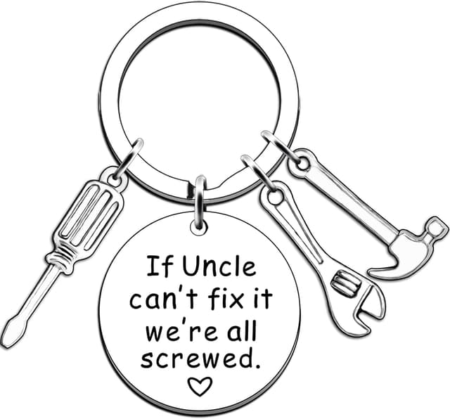 Detalle de JMIMO mechanic uncle keyring gift from a niece or nephew