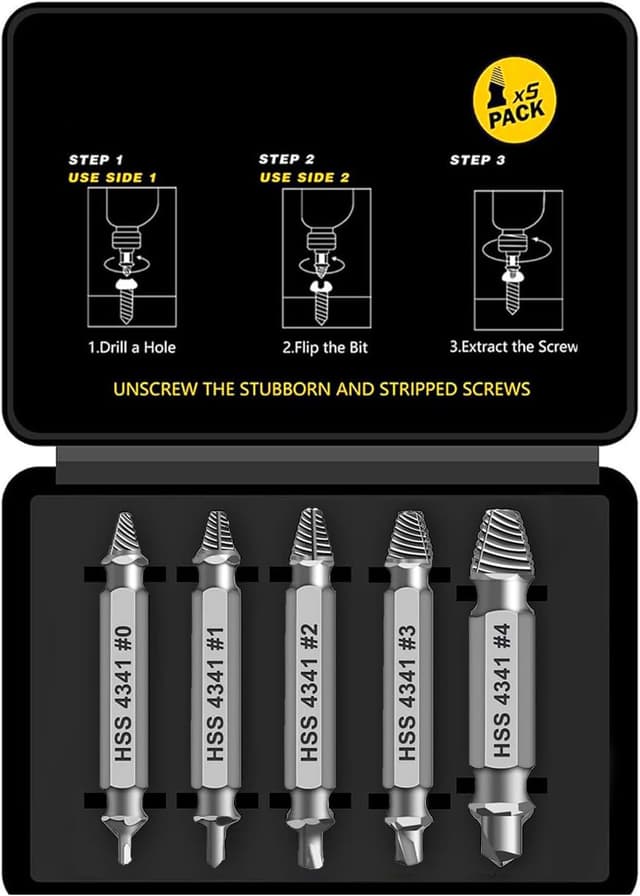 Detalle de HSS Schraubenausdreher Set 5 teilig