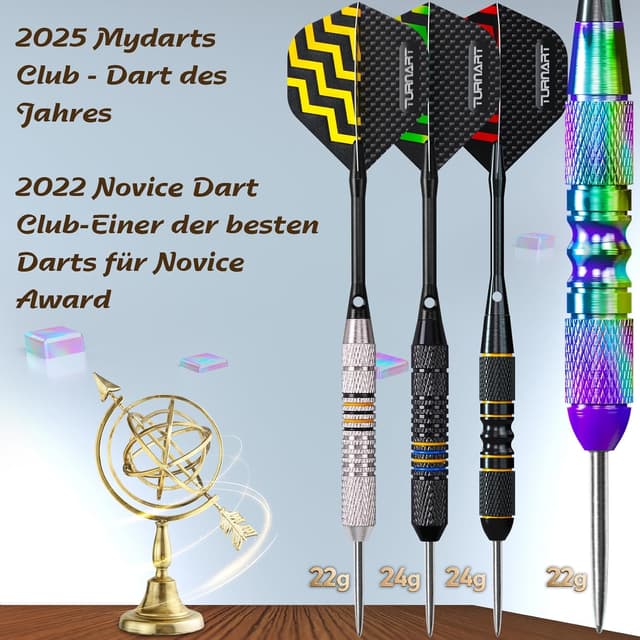 Thumbnail 4 de Turnart Dartpfeile 12 Stück Profi Steeldarts
