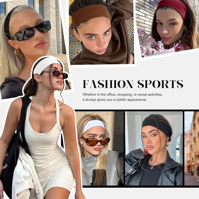 Detalle 2 de Headbands for women 8 pack AWUMBUK