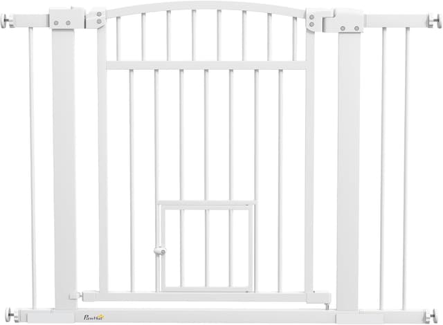 Imagen de PawHut Barrière de sécurité extensible 76–104×77 cm en OfertitasTOP