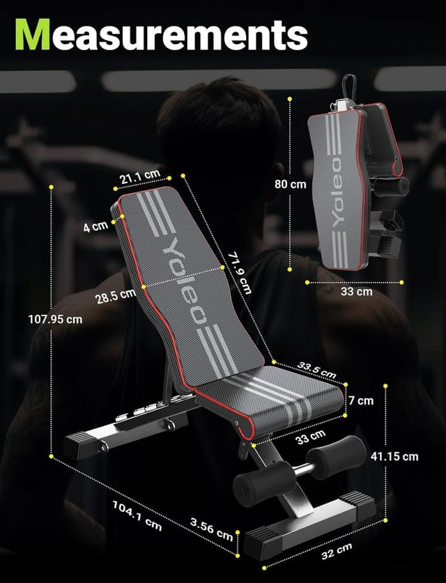 Thumbnail 3 de YOLEO Panca pieghevole multifunzione 300 kg 🏋