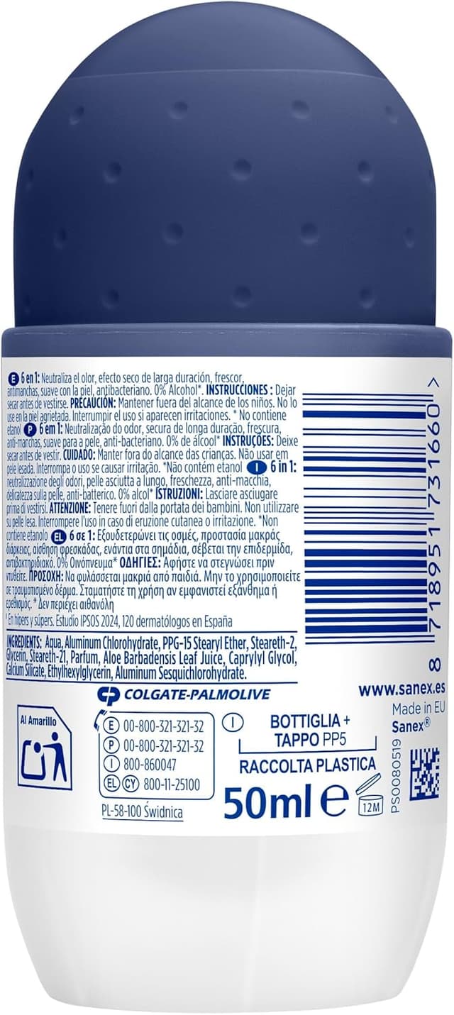 Thumbnail 2 de Sanex Men Active Control Desodorante Roll-On