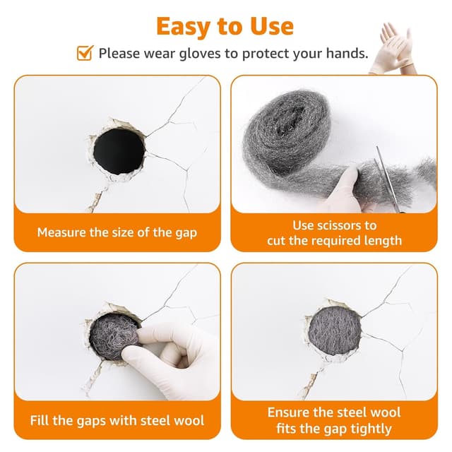 Thumbnail 5 de PICK FOR LIFE Steel Wool Mice Blocker 2 Pack 0000 — rodent blocker 🐭