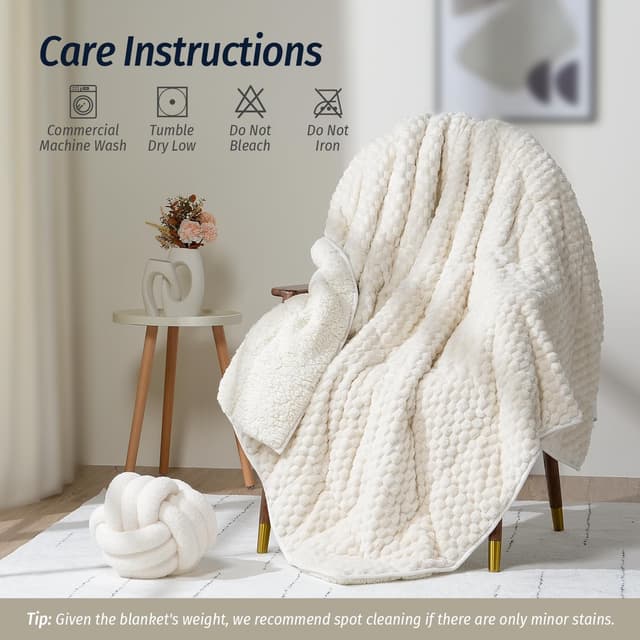 Thumbnail 5 de Wemore Fleece Weighted Blanket 15 lbs