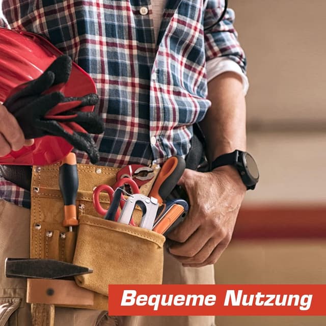 Detalle de NEU MASTER Handtacker Set 3-in-1 für Holz mit 2000 Klammern und Klammerentferner