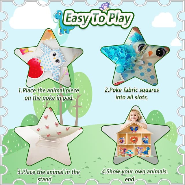 Thumbnail 4 de Kids poke in art kit for ages 4–8