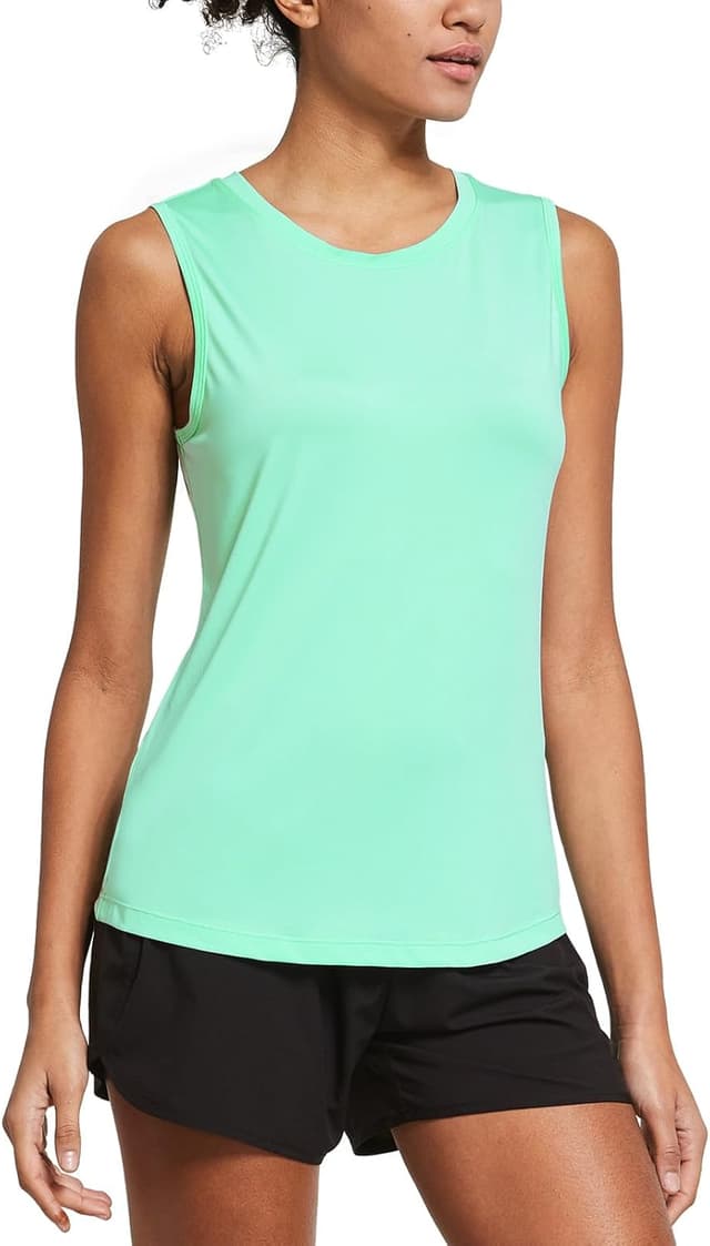 Detalle 2 de baleaf Women’s Sleeveless Workout Tank Tops (Cool-Dry, Reflective Elements)