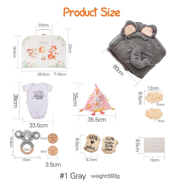 Thumbnail 5 de Promise Babe Baby Geschenk Set Neugeborenen đ