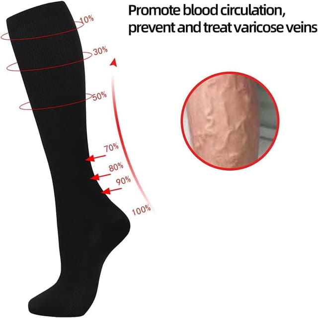 Thumbnail 6 de Losvcbcx Compression Socks 15-20 mmHg