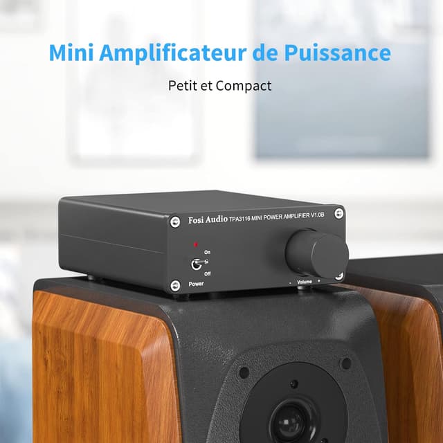 Detalle de Fosi Audio V1.0B ampli Hi-Fi classe D 50 W x 2