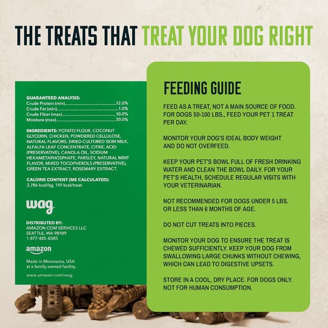Thumbnail 6 de WAG Dental Dog Treats freshen breath and clean teeth