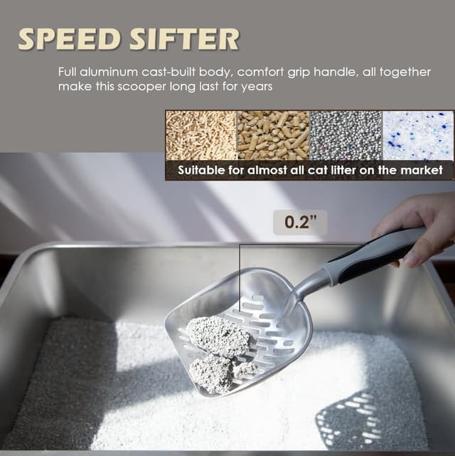 Thumbnail 3 de Vitisyao 4‑in‑1 cat litter scoop with holder 🐱