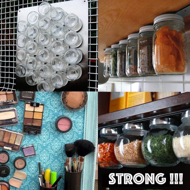 Detalle de 12 x 30 x 3 mm Neodym-Scheibenmagnete (8 kg Zugkraft) mit doppelseitigem Klebstoff – Extra starke Kühlschrankmagnete