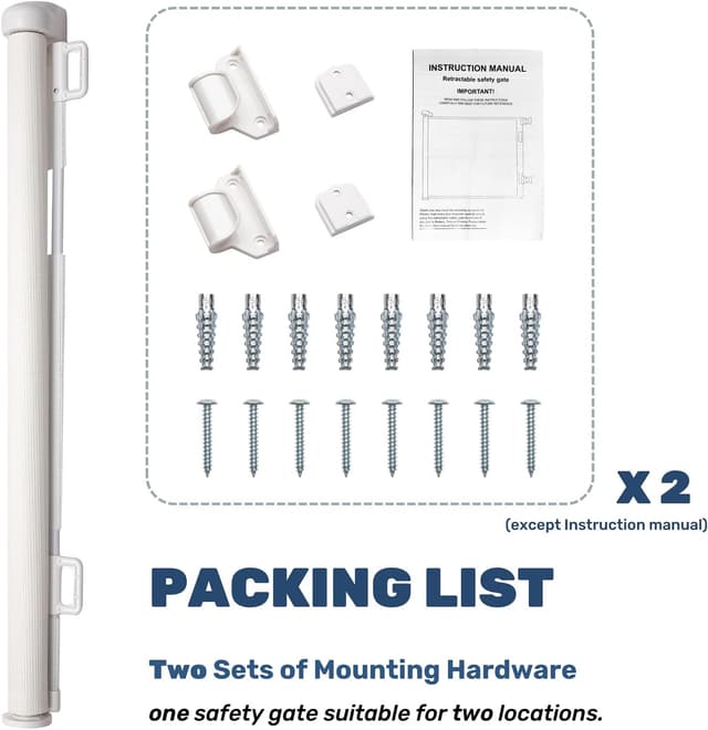 Thumbnail 6 de HollyHOME Treppenschutzgitter 180 cm