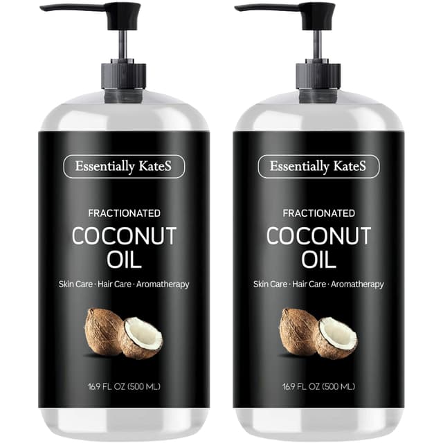 Detalle 1 de Essentially KateS Fractionated Coconut Oil (Body & Hair Carrier Oil) — No Scent, 16.9 fl oz (500 mL)