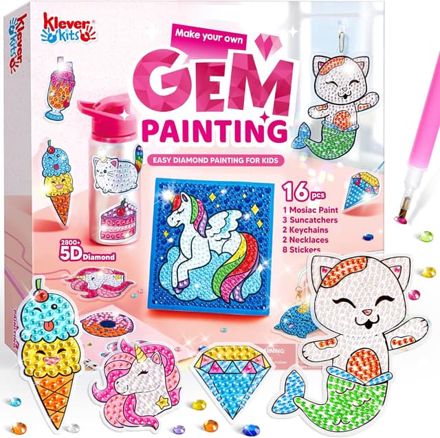 Imagen de Klever Kits 16-Project Diamond Painting Kit for Kids 🎨 en OfertitasTOP
