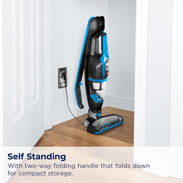 Detalle de Bissell 3061 Featherweight Cordless Stick Vacuum (Self-Standing) in Electric Blue/Black