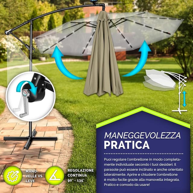 Thumbnail 2 de Tillvex Ombrellone LED Ø300 cm