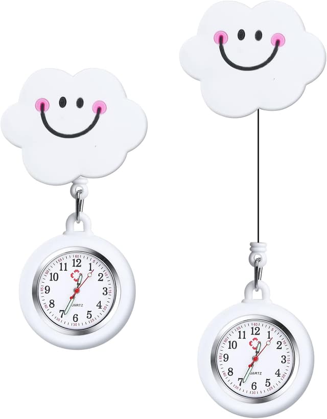 Detalle de Vicloon Krankenschwester Armbanduhr Einziehbare 2er Set