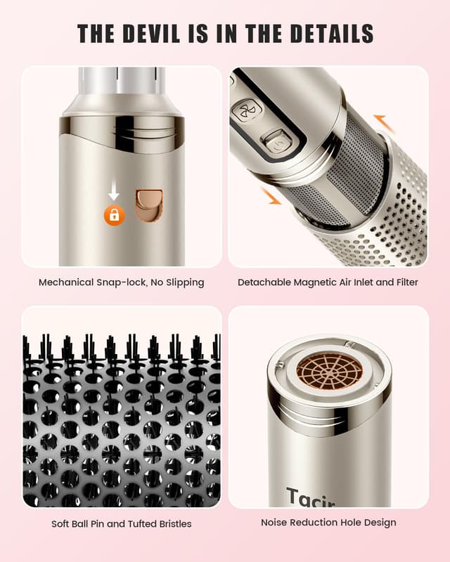 Thumbnail 6 de Tqcir 8-in-1 Hot Air Styler 8 Attachments 💇♀