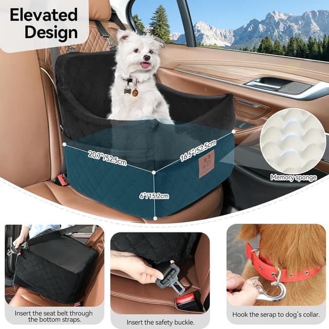 Detalle 2 de Dog booster seat for small dogs up to 35lbs