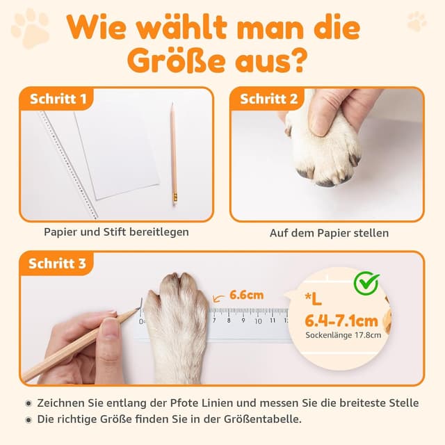 Thumbnail 5 de PICK FOR LIFE Hundesocken Anti-Rutsch Größe M Grau