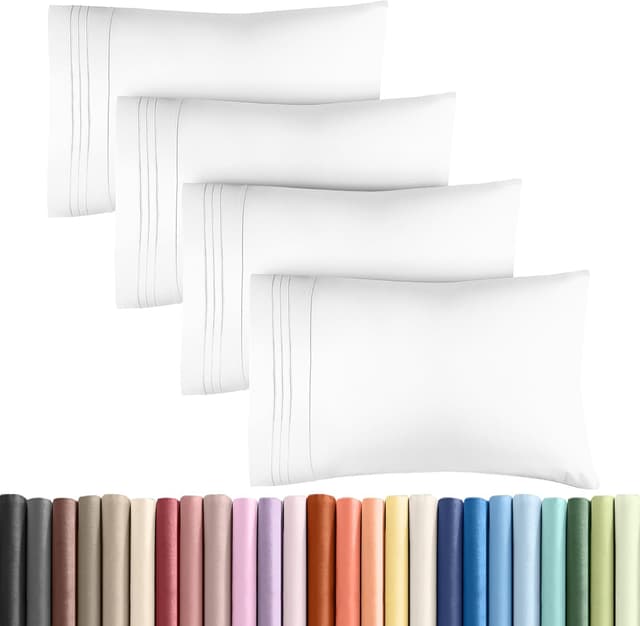 Detalle de King Pillow Cases Set of 4 20x40