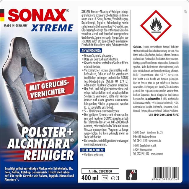 Thumbnail 1 de SONAX XTREME Polster+AlcantaraReiniger 400 ml 🧽