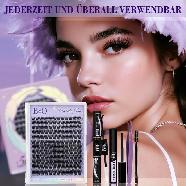 Detalle 1 de B&Q Lash Cluster Set 02 für Wimpern-Volumen