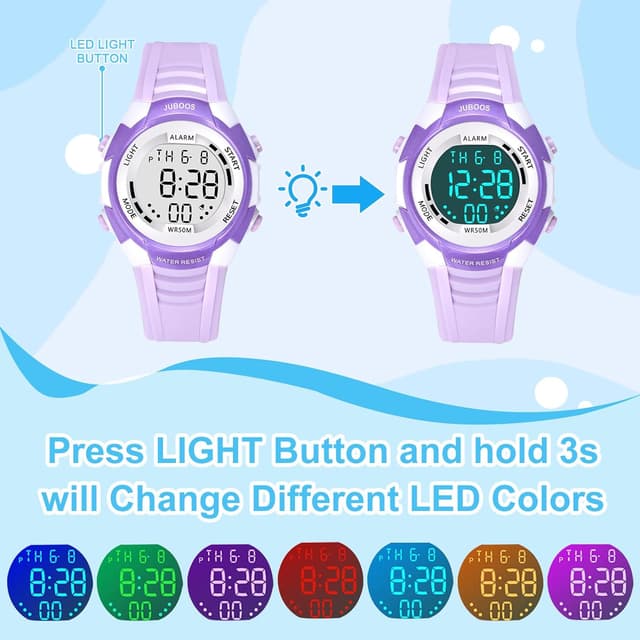 Thumbnail 2 de Juboos Reloj Digital Deportivo para Niños 5ATM