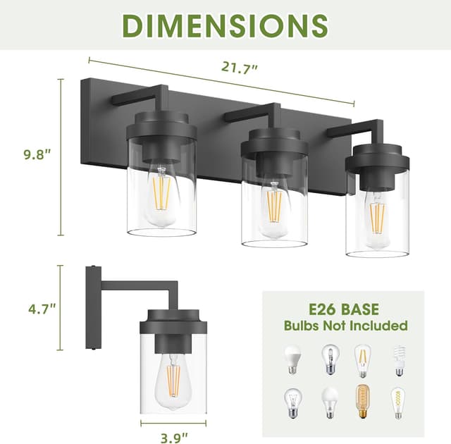 Detalle 2 de Espird 22in Bathroom Vanity Light