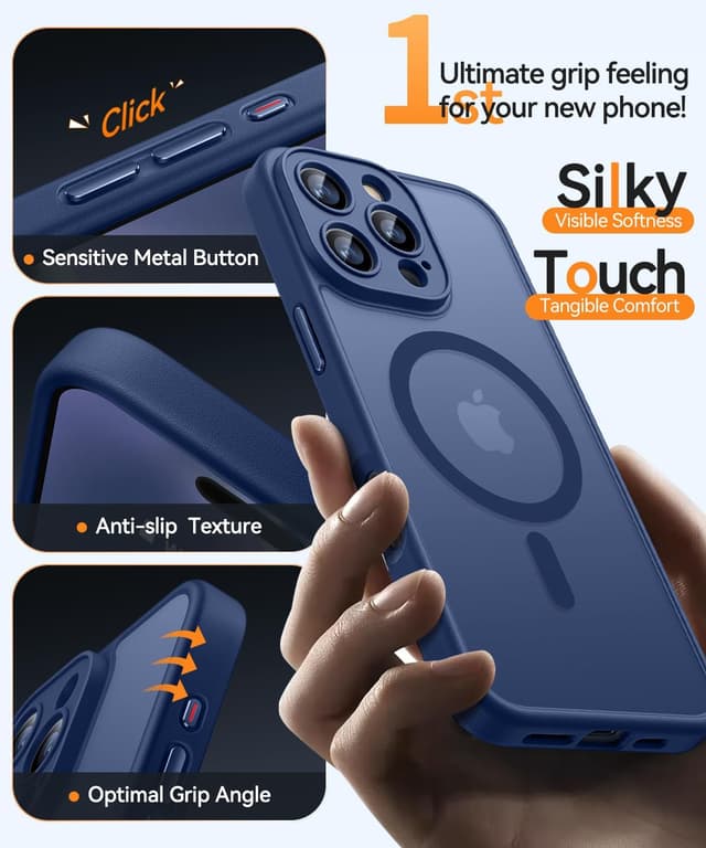 Detalle de iPhone 16 Pro case with MagSafe magnets