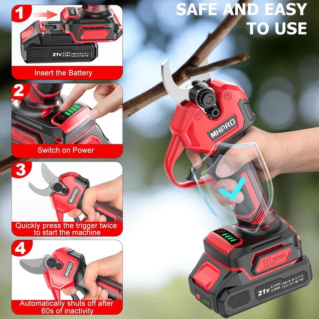 Detalle de MHPRO Forbici potatura brushless 600W