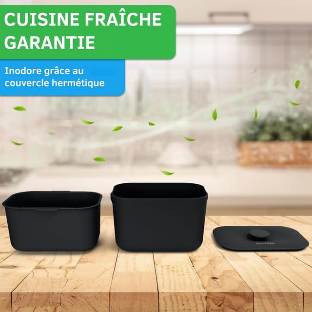 Thumbnail 6 de YourCasa Biomülleimer Küche 5 l für Biomüll