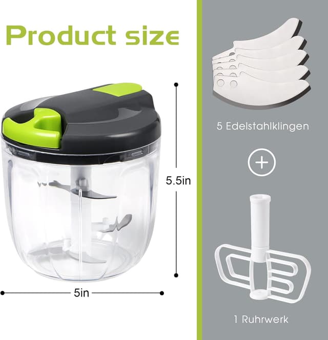 Thumbnail 4 de Sinnsally Manual Food Chopper Pull String