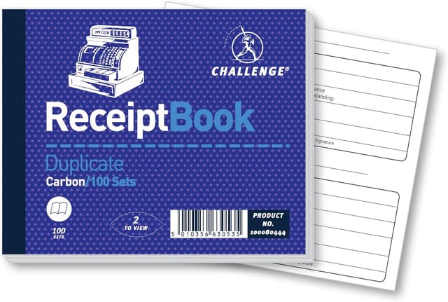Thumbnail 6 de Duplicate Invoice Book with VAT (Carbonless) by Challenge – 100 Pages, Set of 5, 210 x 130 mm