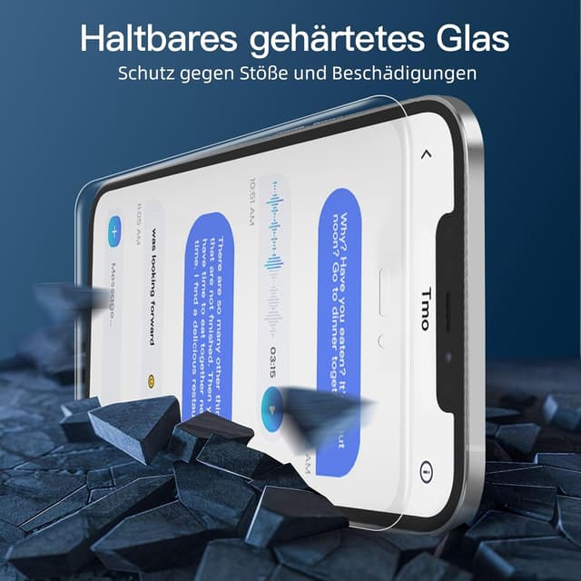 Thumbnail 6 de NEW’C Sichtschutz-Schutzfolie (3 Stück) für iPhone 12 Pro Max – 9H, 28° Blickschutz & blasenfrei