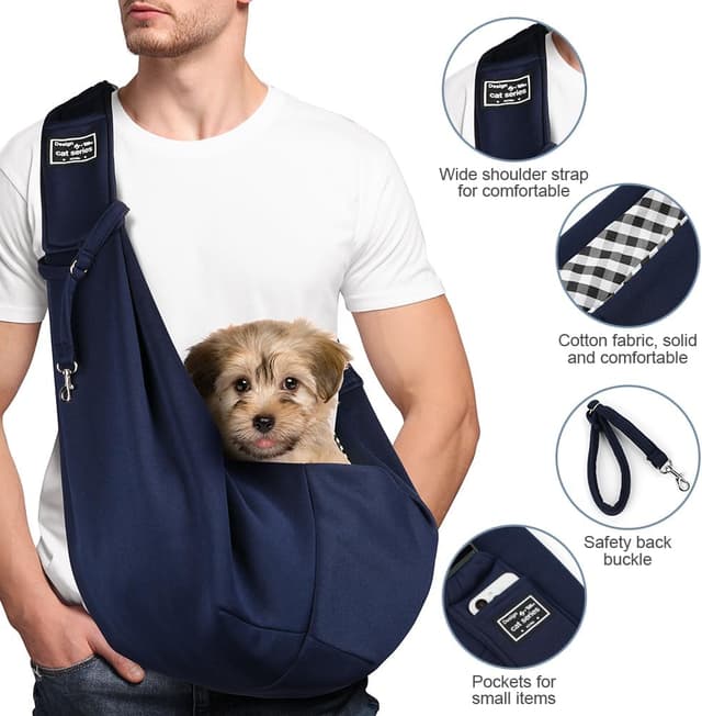 Detalle de Adiwo Dog Carrier Bag Sling 7.5 kg