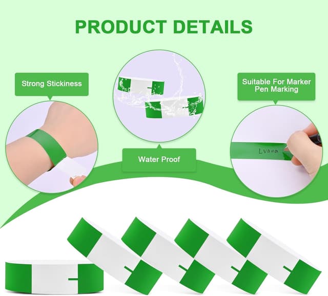 Detalle de Vicloon Pulseras para Eventos 300 unidades