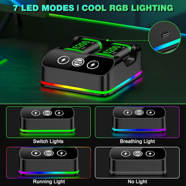 Thumbnail 6 de HASACOOL 6200mWh rechargeable battery pack for Xbox controllers