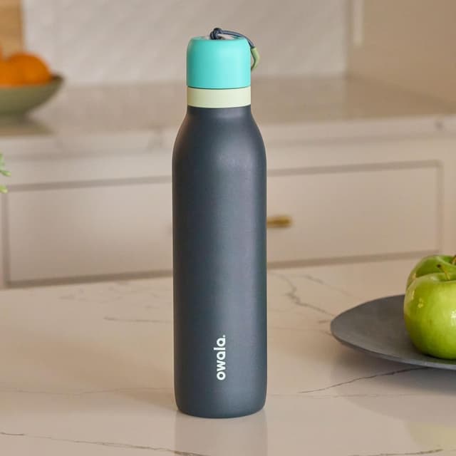 Thumbnail 5 de Owala FreeSip Twist Insulated Stainless Steel Water Bottle (24-oz) with Straw, Blue/Grey