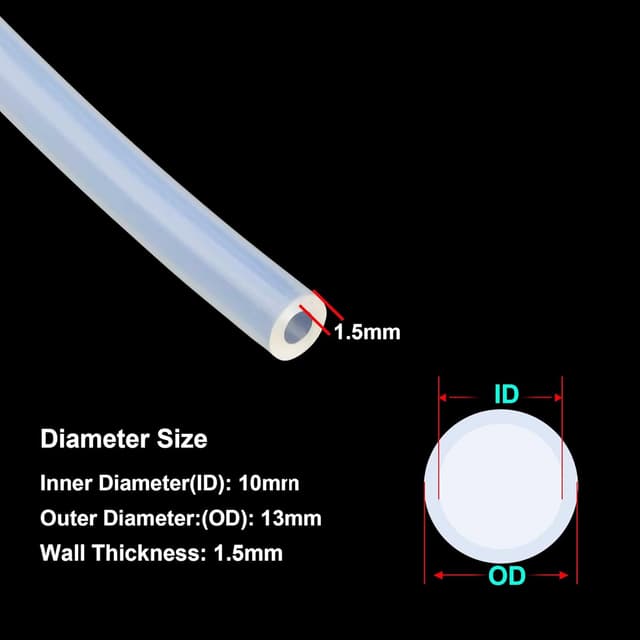 Detalle 2 de Silikonschlauch 10 mm ID 8 m Länge