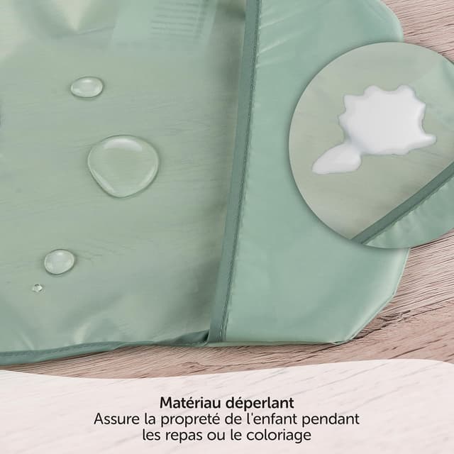 Detalle 2 de Lot de bavoirs bébé MiaMia Oeko-Tex