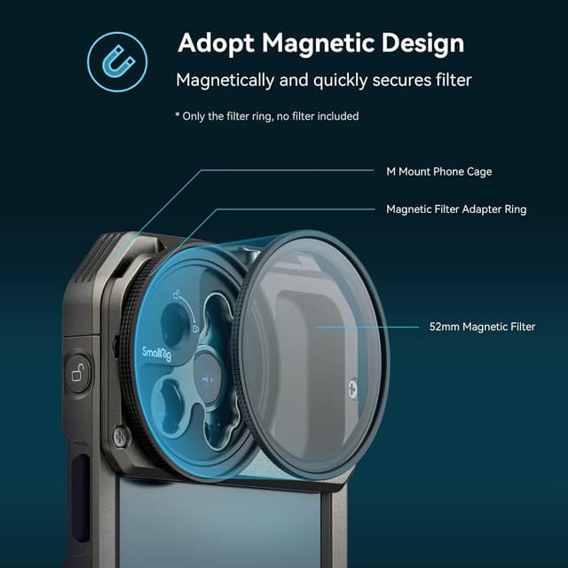 Thumbnail 3 de SMALLRIG 3840C adattatore 52 mm per filtri